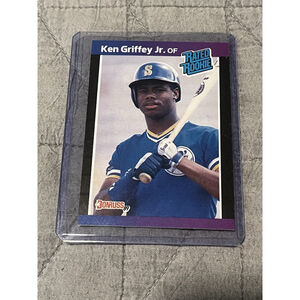 Ken Griffey Jr. 1989 Donruss Rated Rookie ERROR CARD-No Period Dot after Inc
